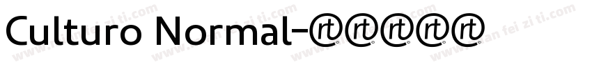 Culturo Normal字体转换